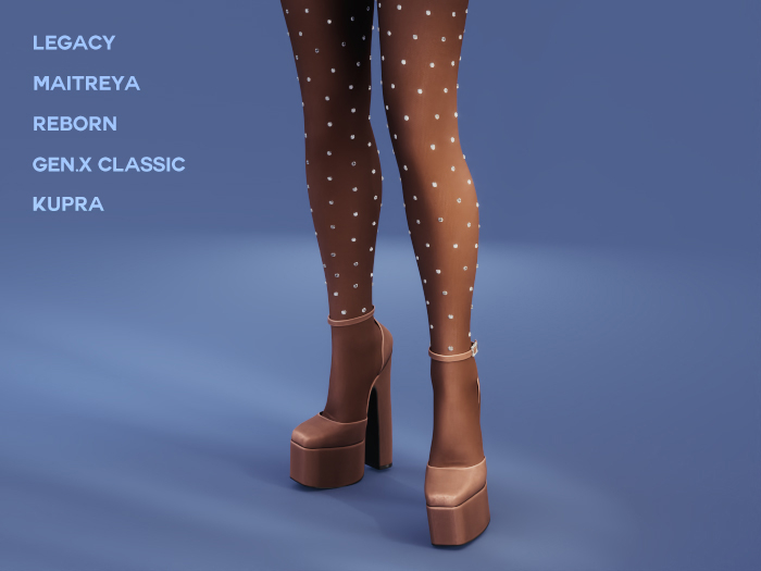 $NT Opulence Platforms & Tights TAN