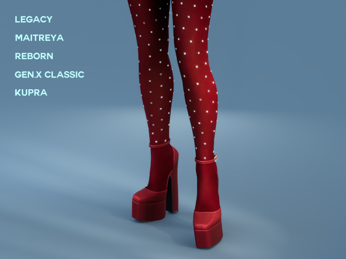 $NT Opulence Platforms & Tights RED