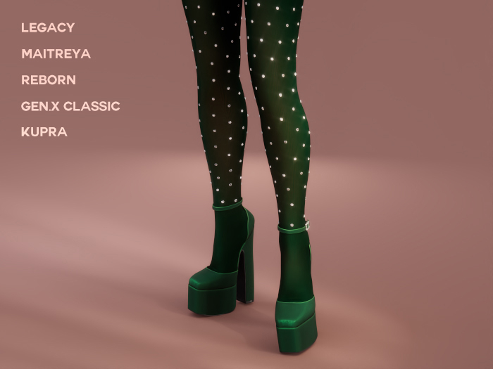 $NT Opulence Platforms & Tights GREEN