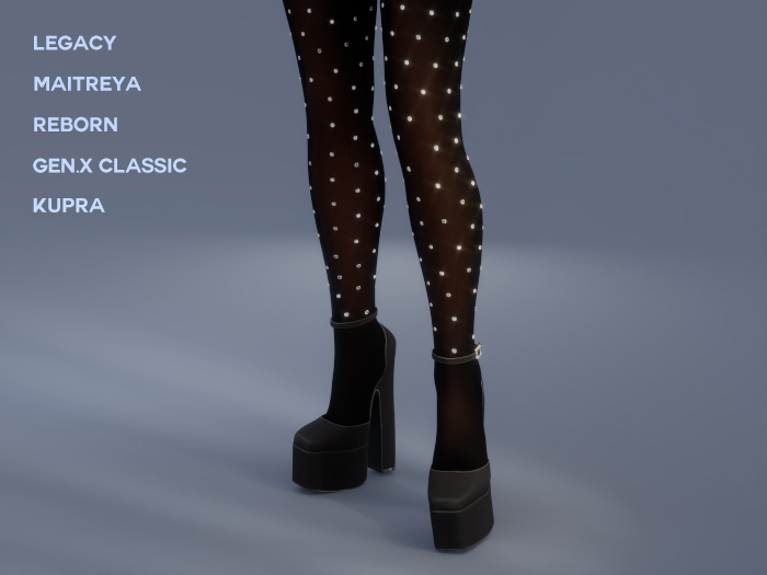 $NT Opulence Platforms & Tights BLACK