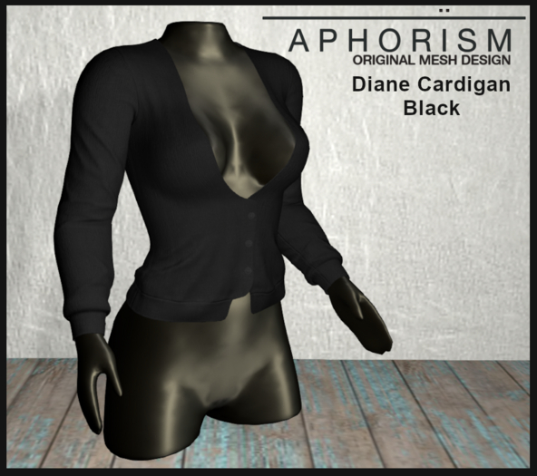 !APHORISM! - Diane Cardigan Black