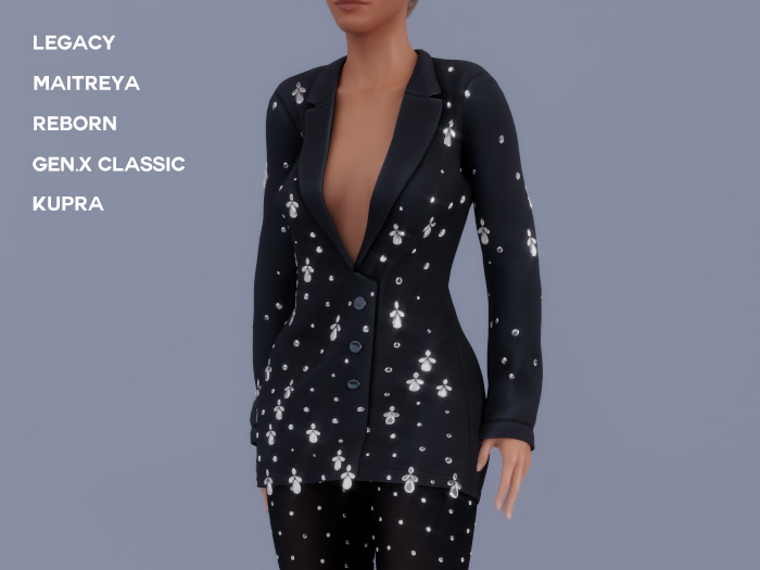 $NT Opulence Blazer PEWTER