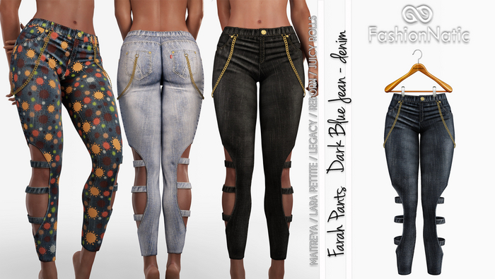 Denim Dawn Pants Dark Blue- Maitreya Denim Reborn Rolls Denim Legacy Denim