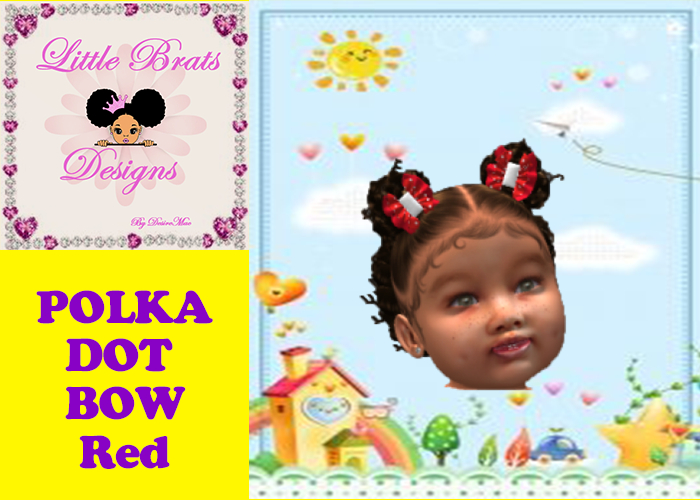Polkadot Bow Red