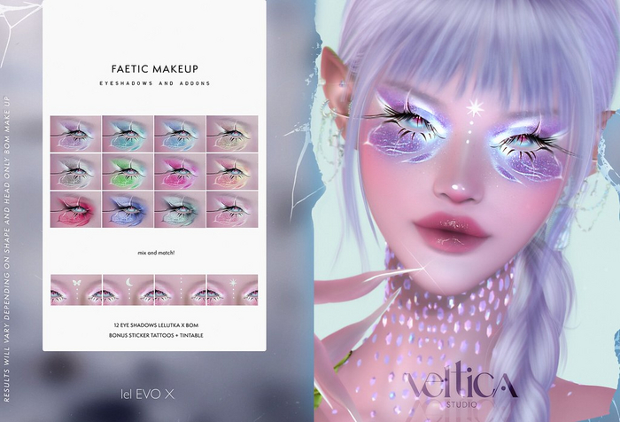 Veltica Studio.Faetic Makeup.(lelutka EvoX) bom