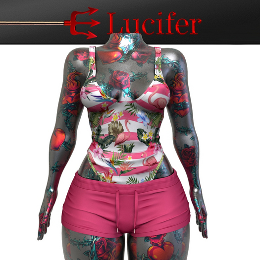 Flamingo Babewatch Shorts Body Outfit Kupra