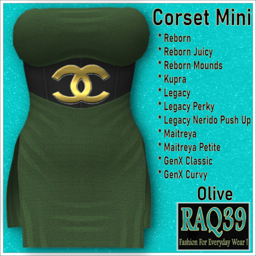 [R39] Corset Mini-Olive