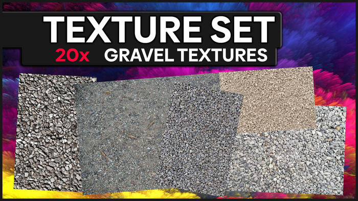 [MICHE] 20x GRAVEL TEXTURES SET