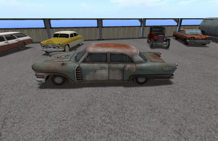 Old Big Rusty 50s Sedan