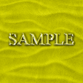 Zoy Texture [ Leather Wrinkle Wavy ] Seamless - Yellow