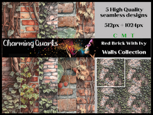 CQ Textures - Red Brick with Ivy *FULL PERMS* 