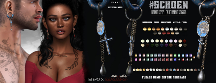 #SCHOEN - Saint Earrings - Evox / Swallow