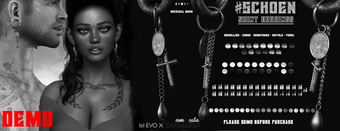 #SCHOEN - Saint Earrings - Evox / Swallow - DEMO