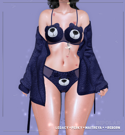 Bipolar - Teddy Set - Dark Blue