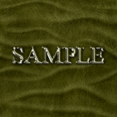 Zoy Texture [ Leather Wrinkle Wavy 02 ] Seamless - Olive