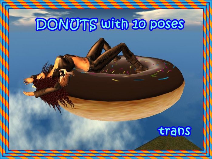 Donuts with 10 poses 