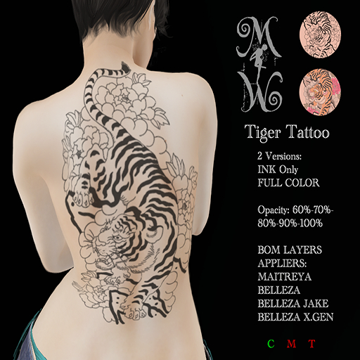M*W - Tiger Tattoo - Appliers + BOM 
