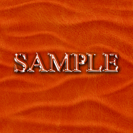 Zoy Texture [ Leather Wrinkle Wavy 03 ] Seamless - Orange