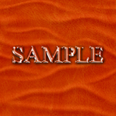 Zoy Texture [ Leather Wrinkle Wavy 03 ] Seamless - Orange
