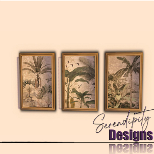 Serendipity Designs - Key Largo BR Palm Prints