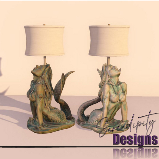 Serendipity Designs - Key Largo BR Mermaid Lamps