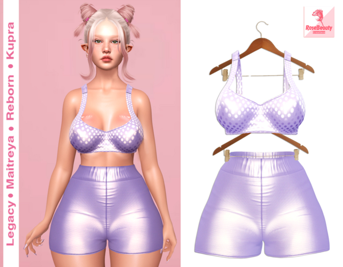 RoseBeauty - Set-Silk  / Lilac