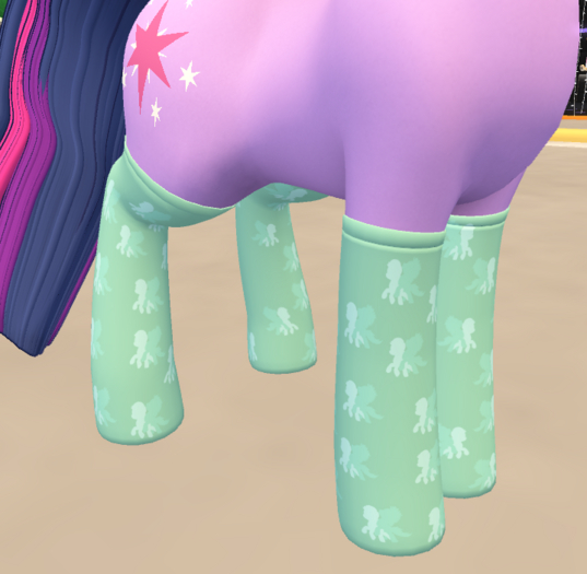 Ponies Basic Socks Texture