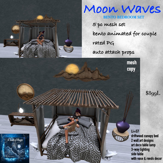 Moon waves Bento bedroom set-Box LI=57