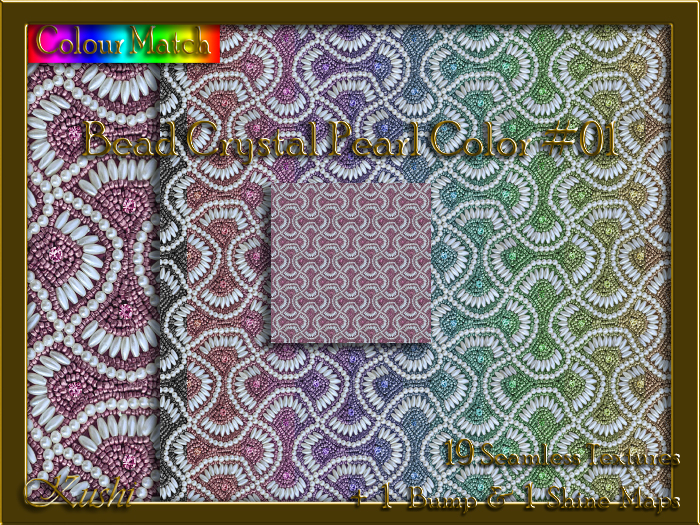 Bead Crystal Pearl Color #01 Seamless Texture Pack