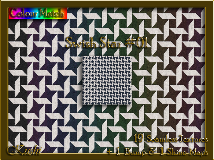 Swish Star #01 Seamless Texture Pack