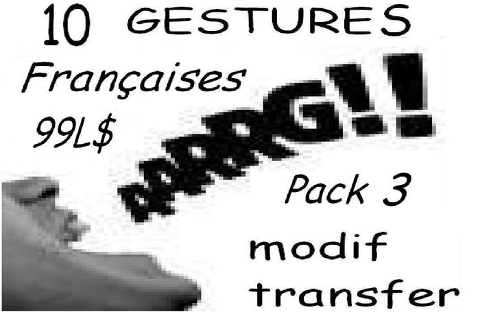 gestures french pack3