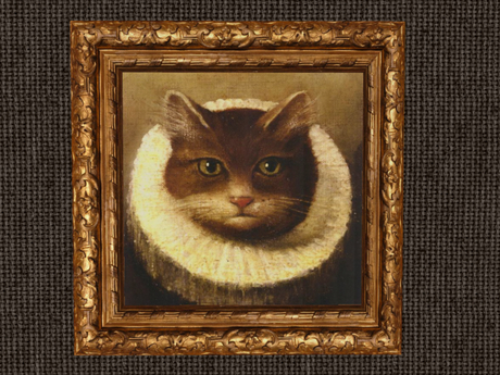 Second Life Marketplace - Painting of Cat Wearing a Ruff