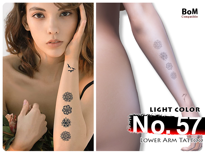 (Lower Arm Tattoo) No.57 Light Color - BoM