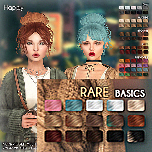 /Wasabi Pills/ Happy Mesh Hair - Style 1 - Basics RARE 