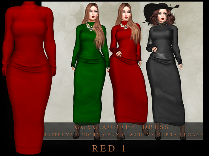 GGVG AUDREY DRESS RED 1