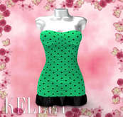Green Dots Dress Maitreya