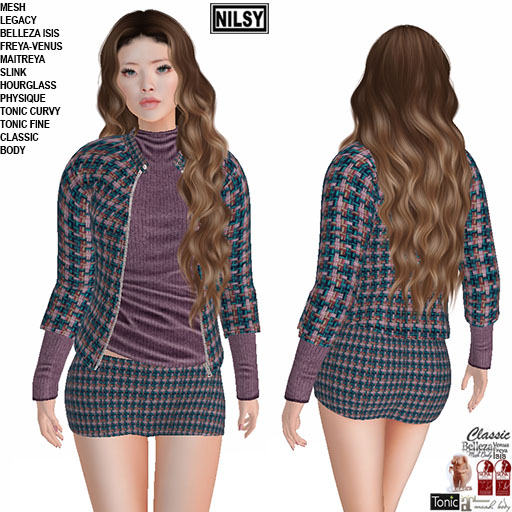 SPRING TWEED OUTFIT,CL&MESH BODY