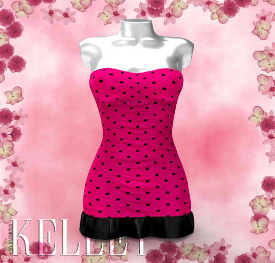 Pink Dots Dress Reborn