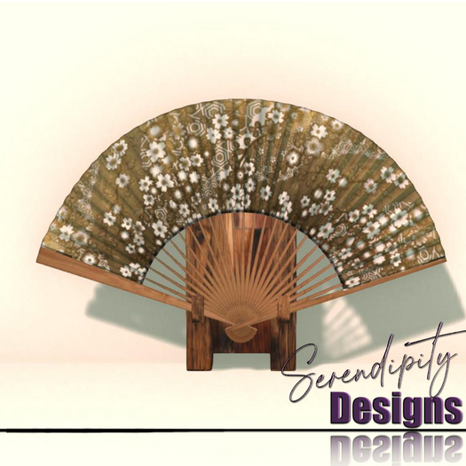 Serendipity Designs - Kunpu Musical Fan - Tokyo Gld