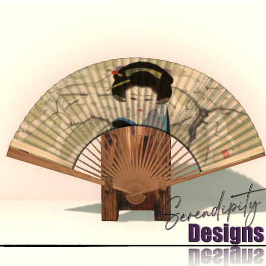 Serendipity Designs - Kunpu Musical Fan - Geisha