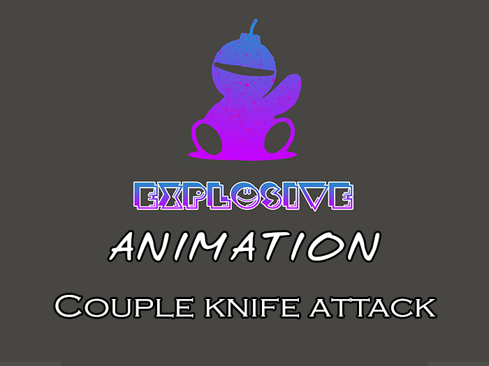 Explosive animation - Couple knife attack