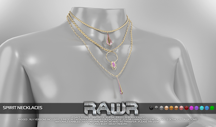 RAWR! Spirit Necklaces (add me)