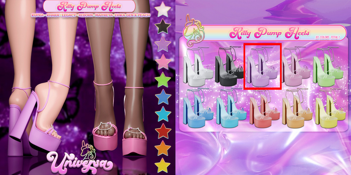 #UNIVERSA - Kitty Pump Heels - Purple