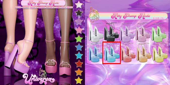 #UNIVERSA - Kitty Pump Heels - Icy