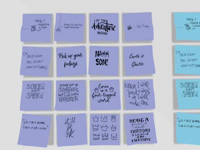 Hollyhood Sticky Notes - Purple