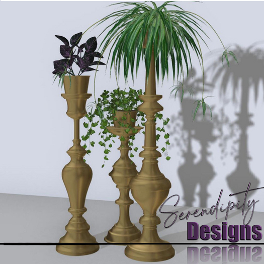 Serendipity Designs - Gold Planter Trio