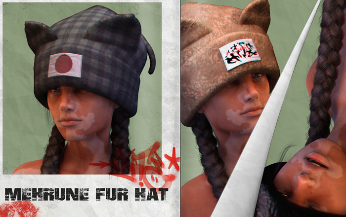 R88// MEHRUNE FUR HAT  [FATPACK+HUD]