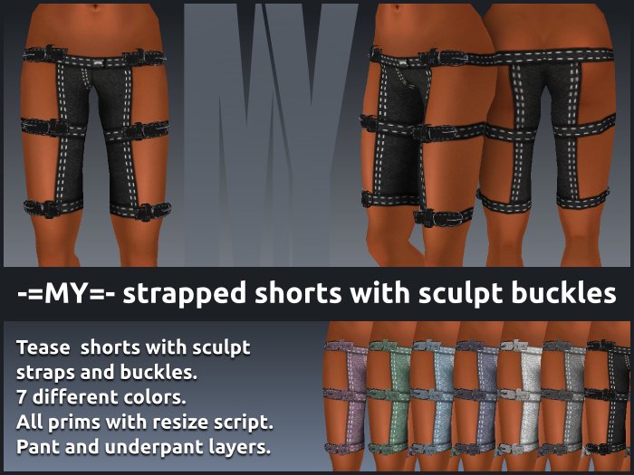 -=MY=- strapped shorts