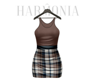 Dark Plaid Vanessa Pencil Dress Legacy