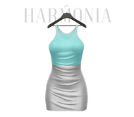 Sky Grey Vanessa Pencil Dress Reborn